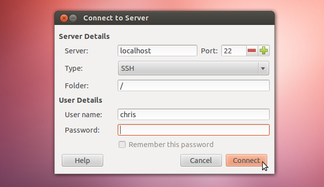 how to connect ssh